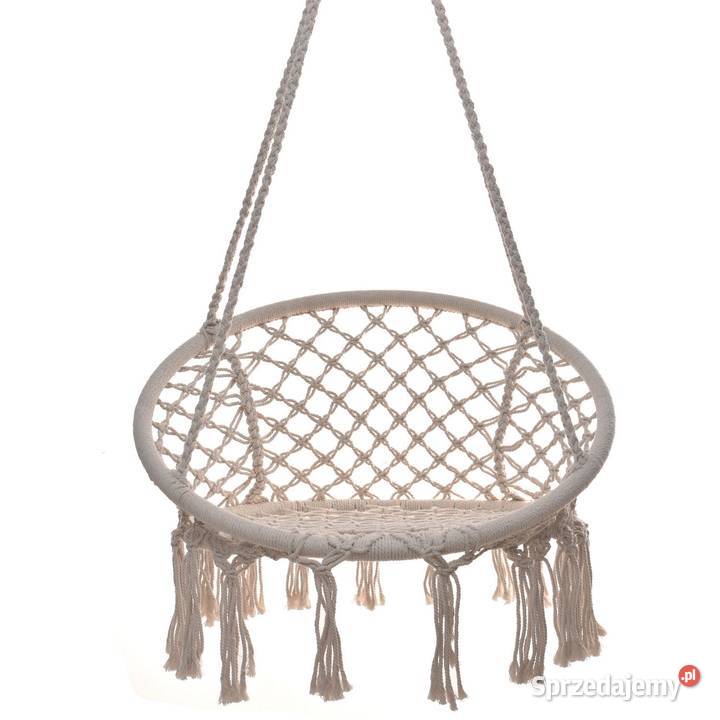 Ażurowa huśtawka ogrodowa fotel wiszący bocianie Poznań sprzedam