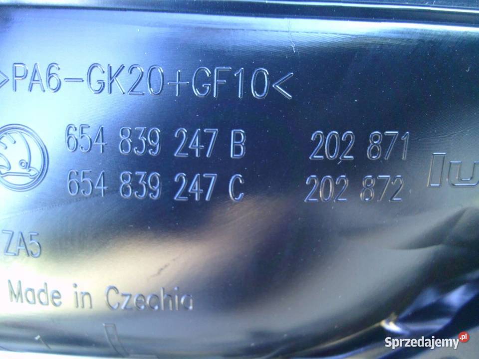 SKODA SCALA 24r boczek tapicerka drzwi lewy tył osobowe Kielce