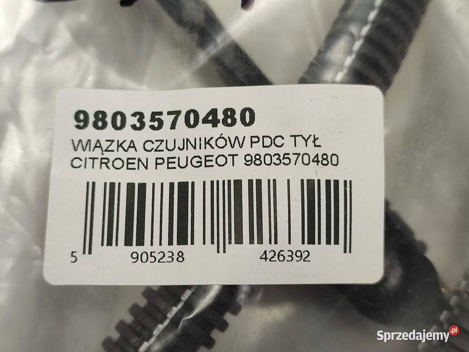 WIĄZKA CZUJNIKÓW PDC TYŁ CITROEN PEUGEOT