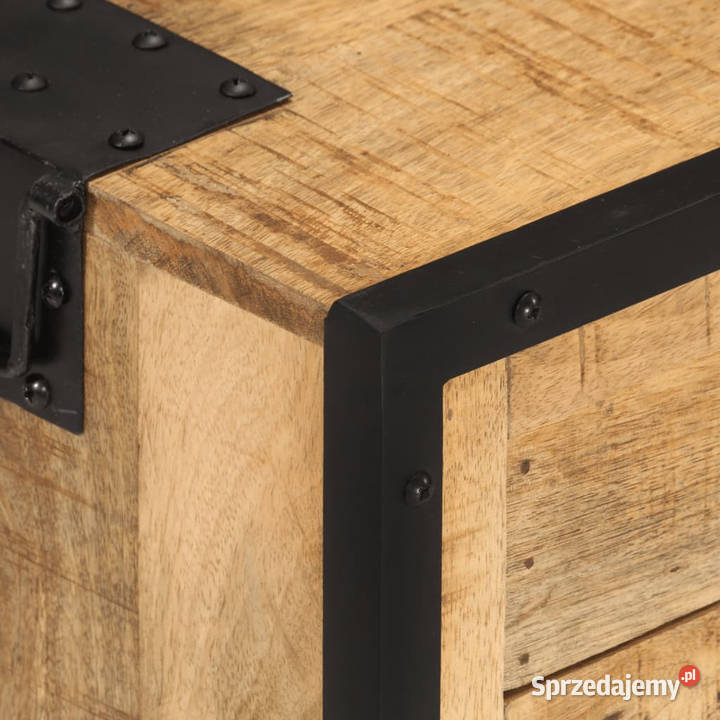 Szafka nocna 43x30x51 lite surowe drewno mango Warszawa sprzedam