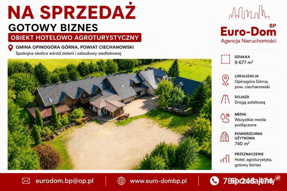 HotelPensjonat 740m2 Ciechanowa Ciechanów