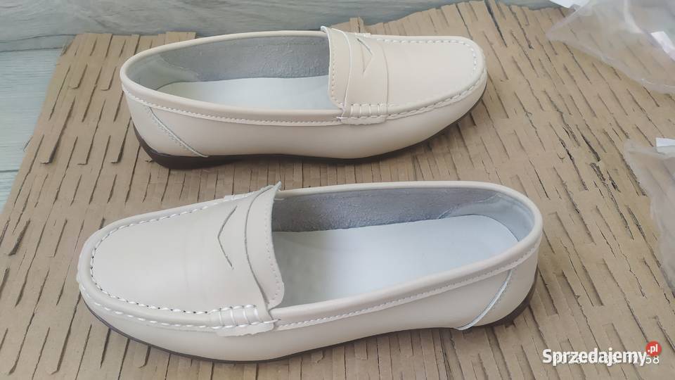 Damskie półbuty mokasyny miękka skóra cielęca 37 Moda i Styl