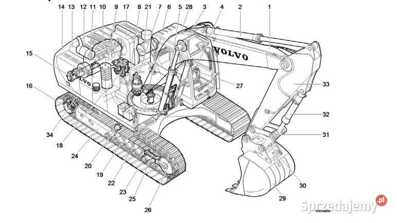 Volvo EC140B instrukcja naprawy motoryzacja, transport Kielce
