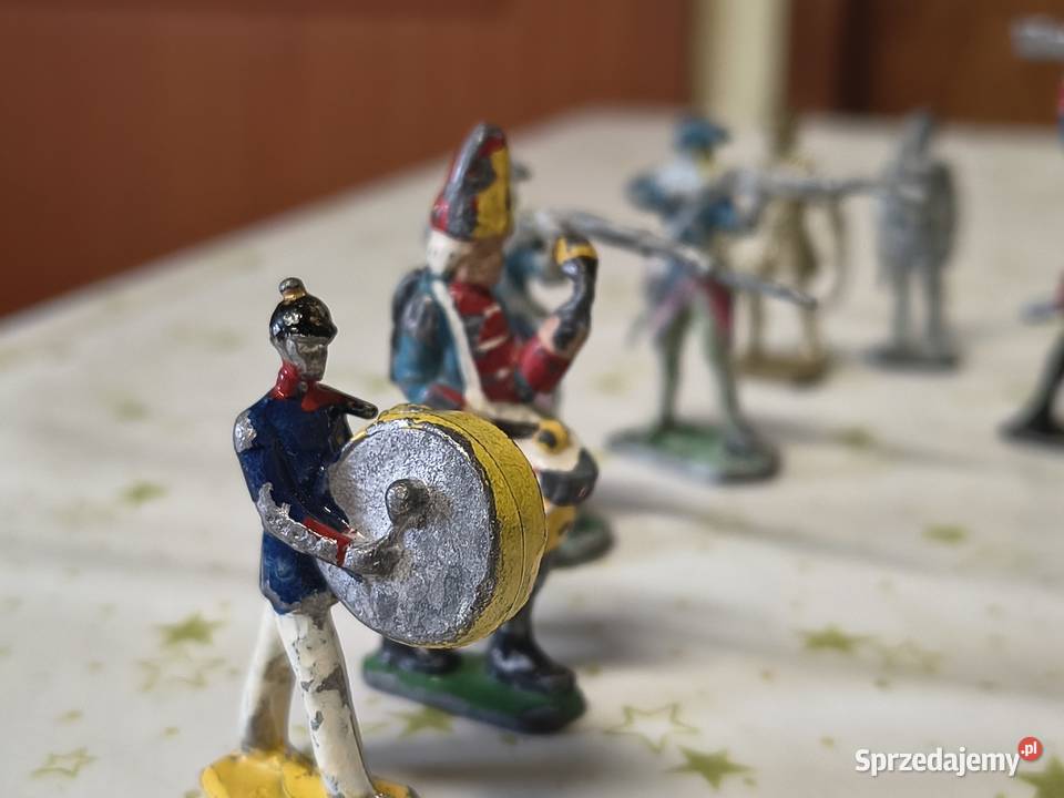 Stare figurki żołnierzy metalowe ręcznie Chorzew
