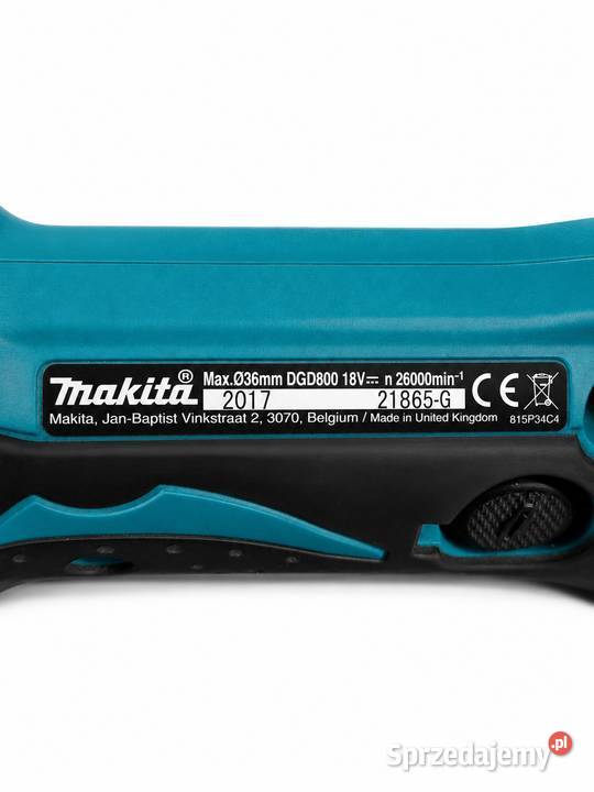 Akumulatorowa Szlifierka Prosta Makita DGD800 Poddębice