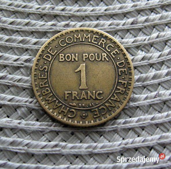 Francja 1 Frank Bon Pour 1921r Kalisz