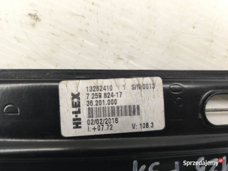 MECHANIZM SZYBY PRAWY PRZÓD BMW F31 LIFT osobowe sprzedam