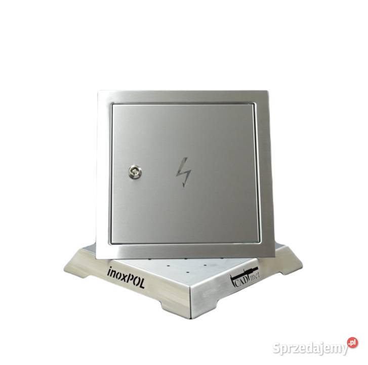 Drzwiczki rewizyjne elektryczne 300x300 INOX