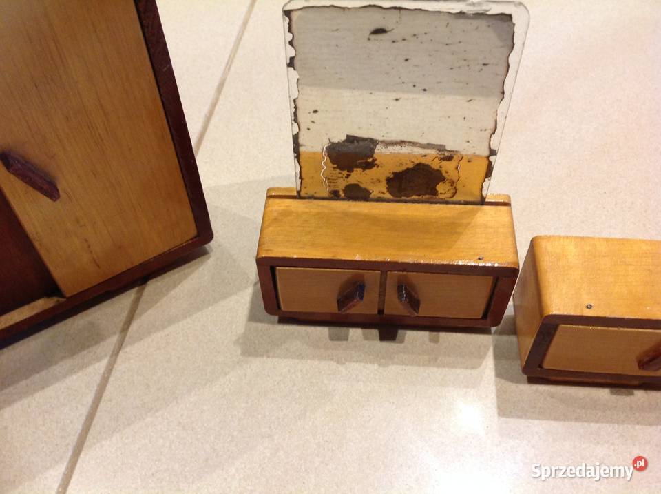 Mebelki Drewniane Vintage Lalek Sypialnia lata Pozostałe lubuskie Nowa Sól sprzedam
