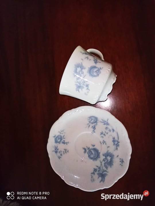 Filiżanka z błękitnymi kwiatkami Winterteich Gdańsk