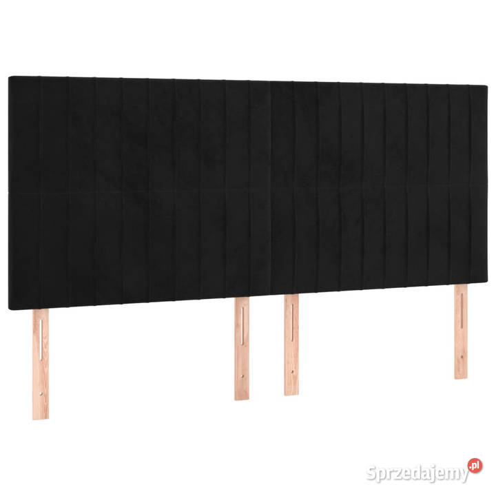 Zagłówki do łóżka 4 czarny 80x5x7888 aksamit Warszawa