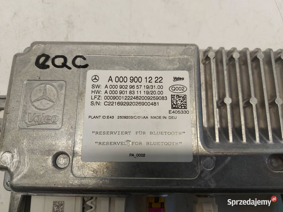 Mercedes EQC 400 W293 MODUŁ STEROWNIK KAMERY sprzedam
