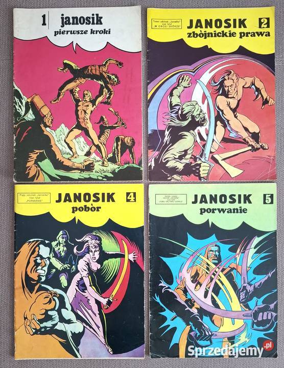 Zestaw Komiksów JANOSIK PRL Gliwice
