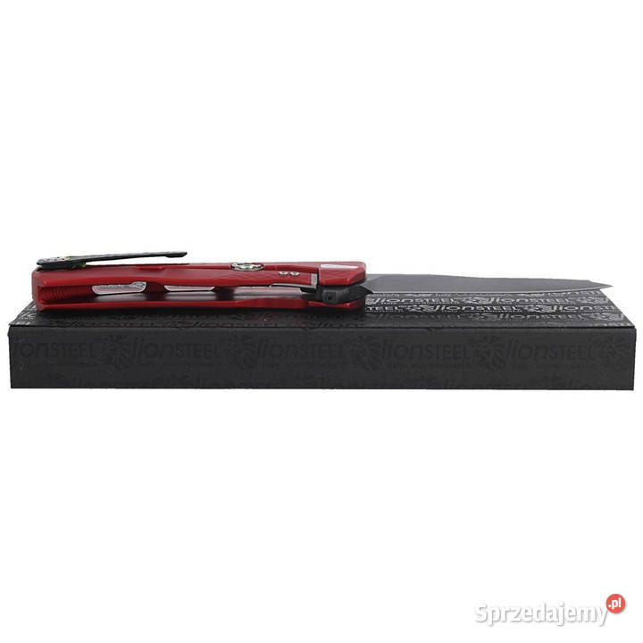 Nóż składany LionSteel Red Aluminium Black M390 Warszawa