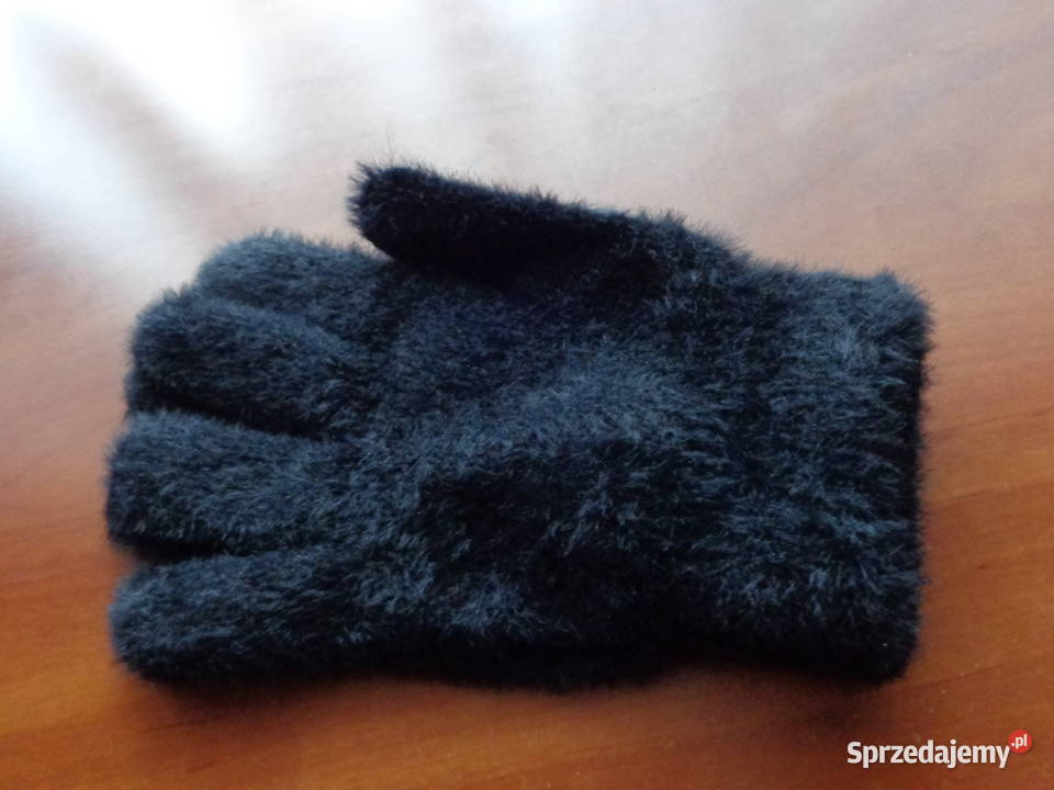 rękawiczki alpakowe czarne Poznań sprzedam