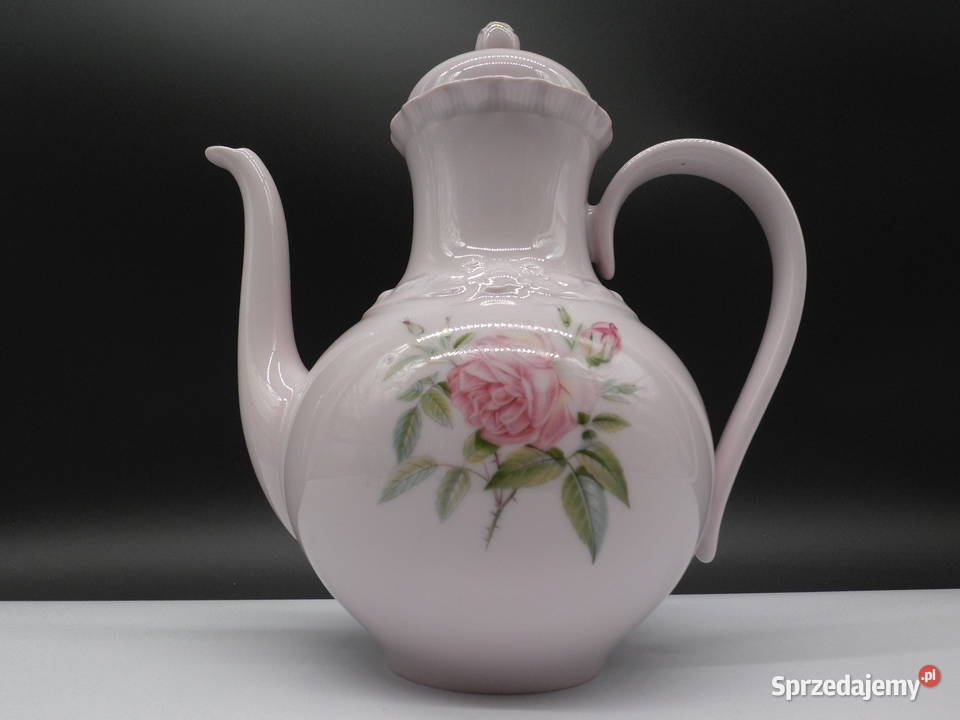 Różowy Dzbanek Hutschenreuther Porcelaine Ros wielkopolskie Raszków