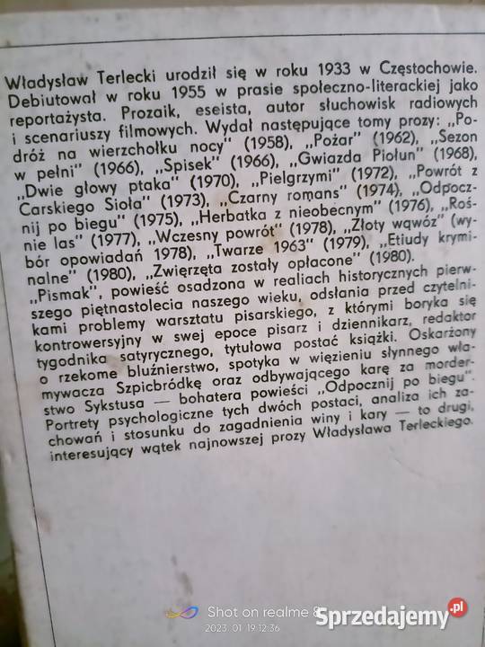 Pismak Terlecki książki pierwsze wydanie Warszawa