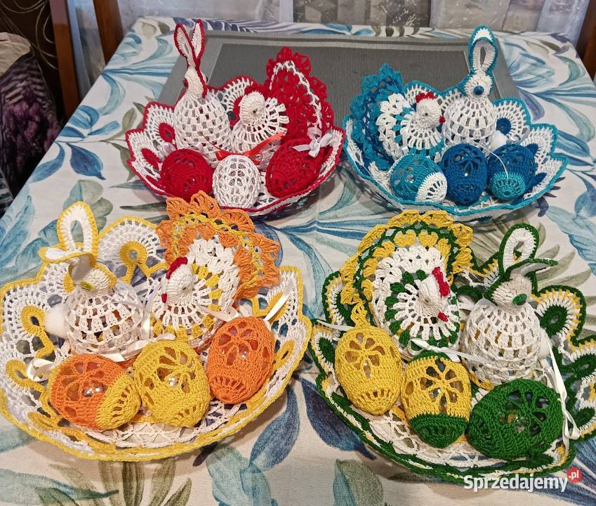 Ozdoby Wielkanocne na szydełku Wielkanoc Lublin