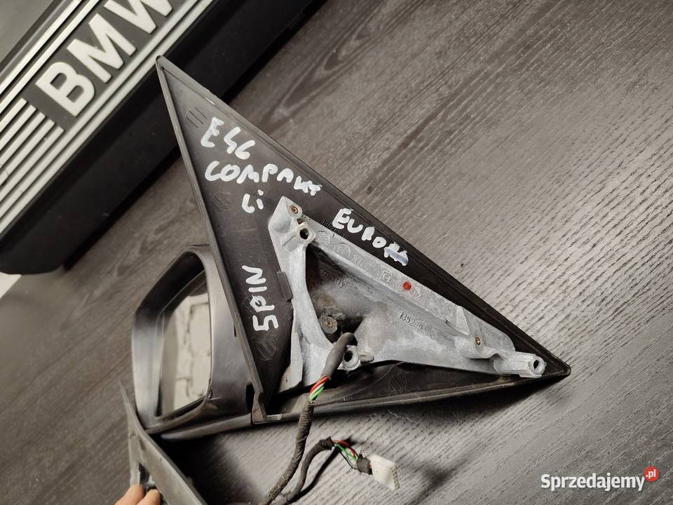Bmw e46 compakt lusterko lewe Europa 5pinów Aleksandrów Łódzki sprzedam