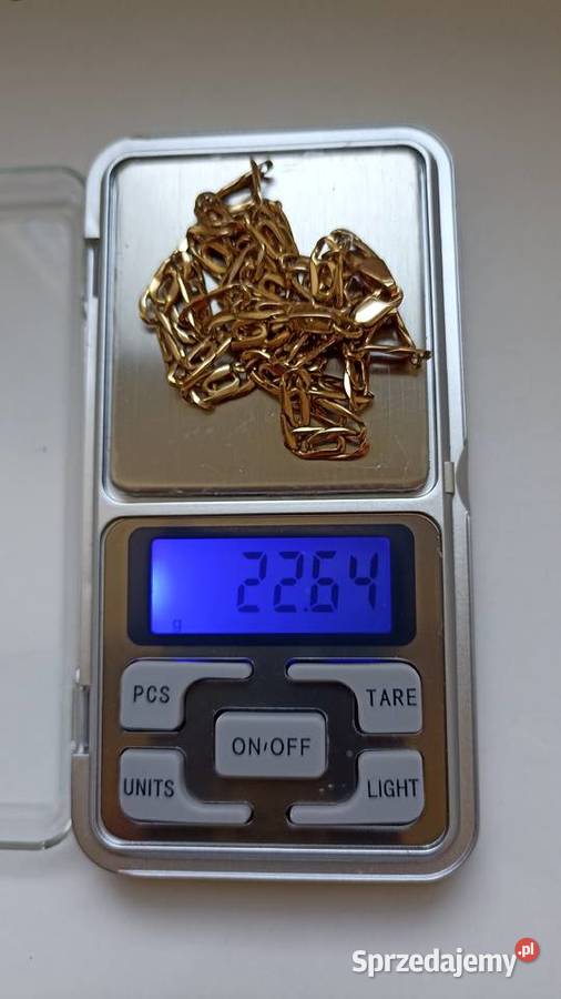 Złoty łańcuszek i branzoletka złomu 235 gram 7
