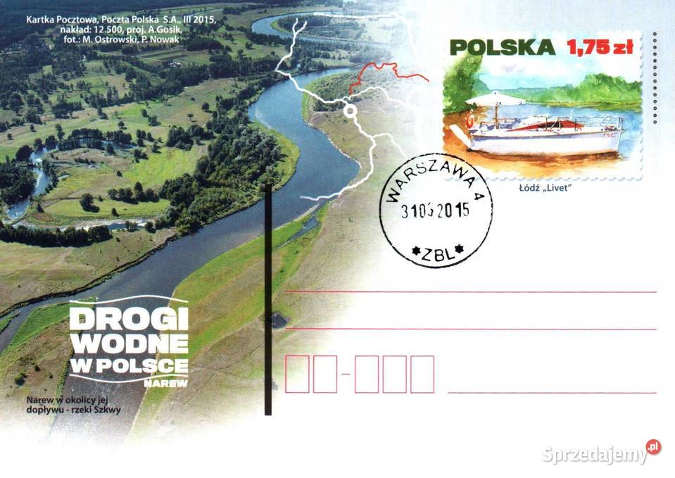 Całostki karty pocztowe 2015r Konin