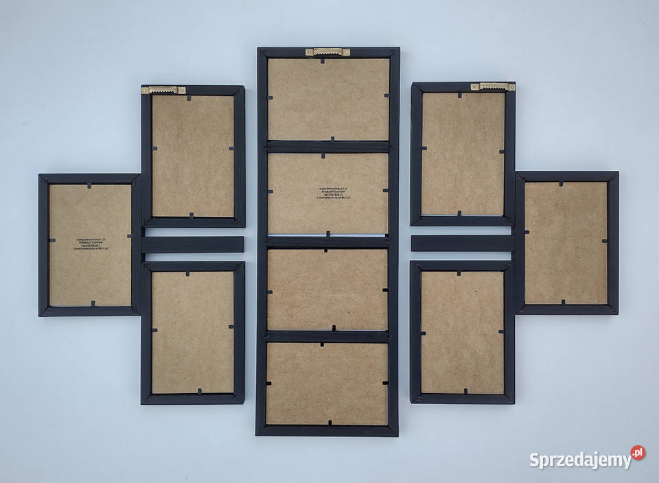 Drewniana Multirama Ramka na 10 zdjęć 10x15 śląskie Sosnowiec