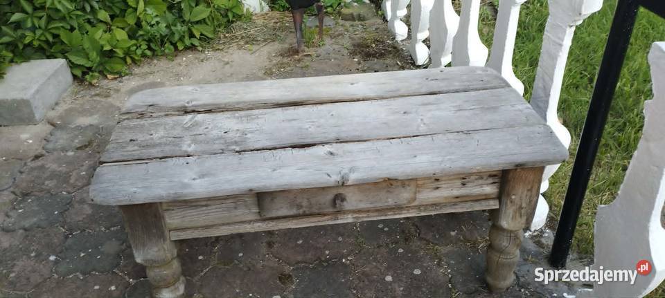 Stolik do renowacji Kolekcionerski z szuflądką Szczekociny