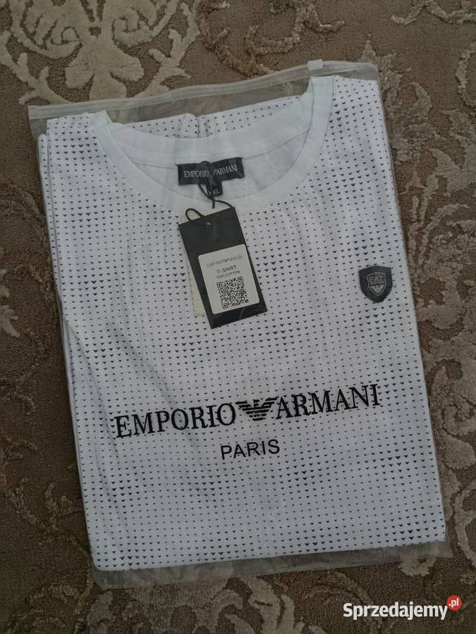 Tshirt męski Emporio Armani elegancki małe logo Białystok