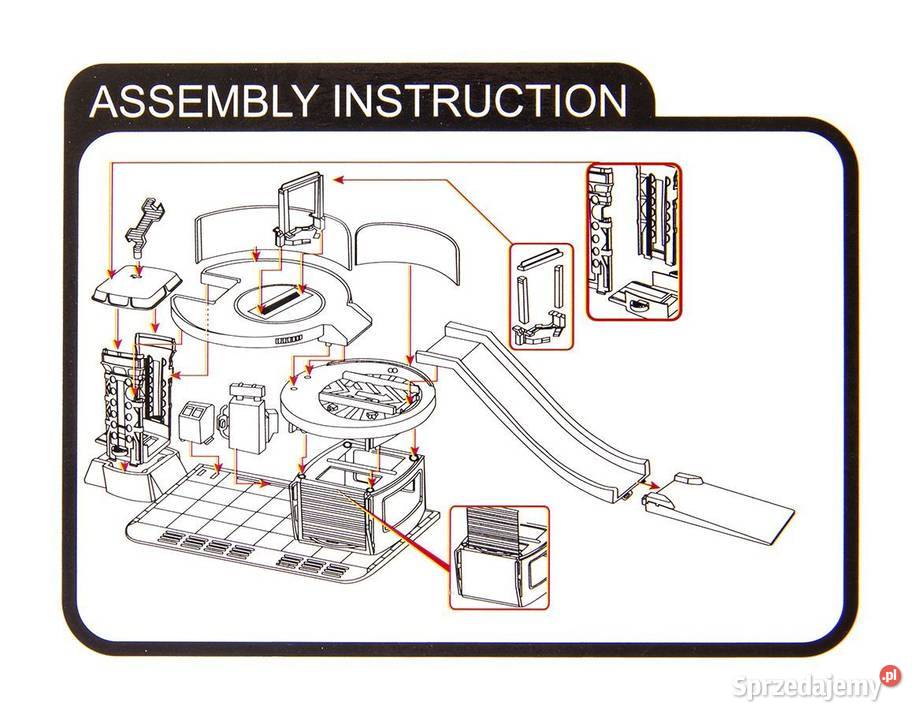 Parking pojazdów budowlanych w zestawie z 3 Poznań