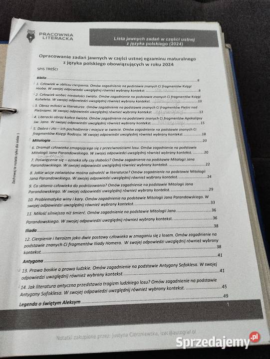 opracowanie zadań jawnych w części ustnej wielkopolskie Poznań