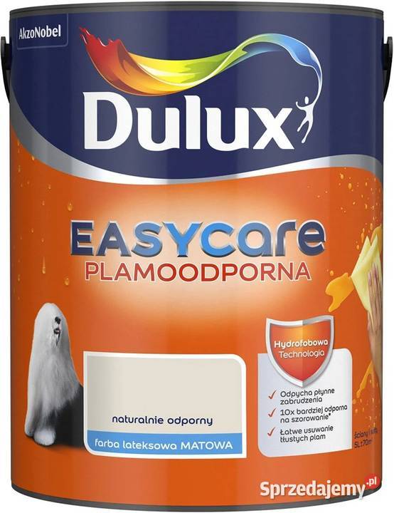 Farba Dulux EasyCare 10LNaturalnie Odporny Kwirynów