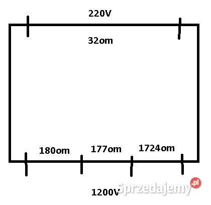 Transformator EI wysokonapieciowy HV 12kV ok 20W śląskie Tarnowskie Góry