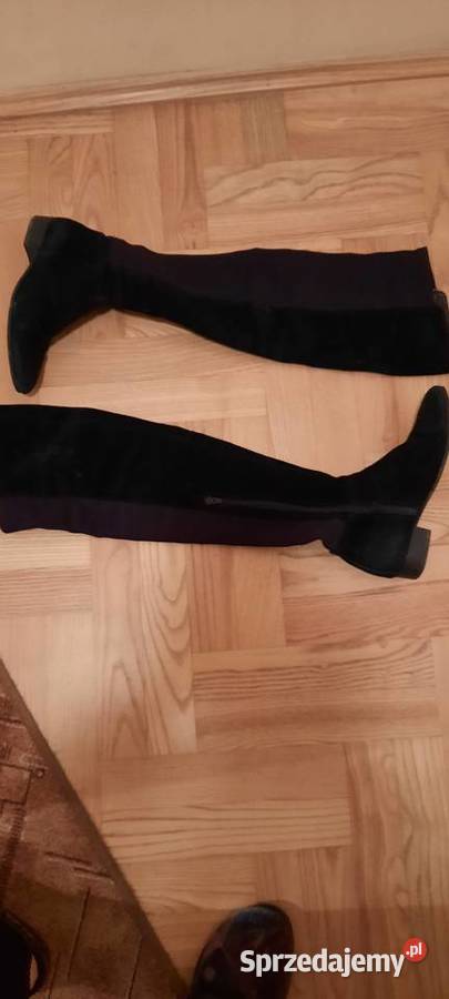 Kozaki zamszowe kolana skóra Lublin