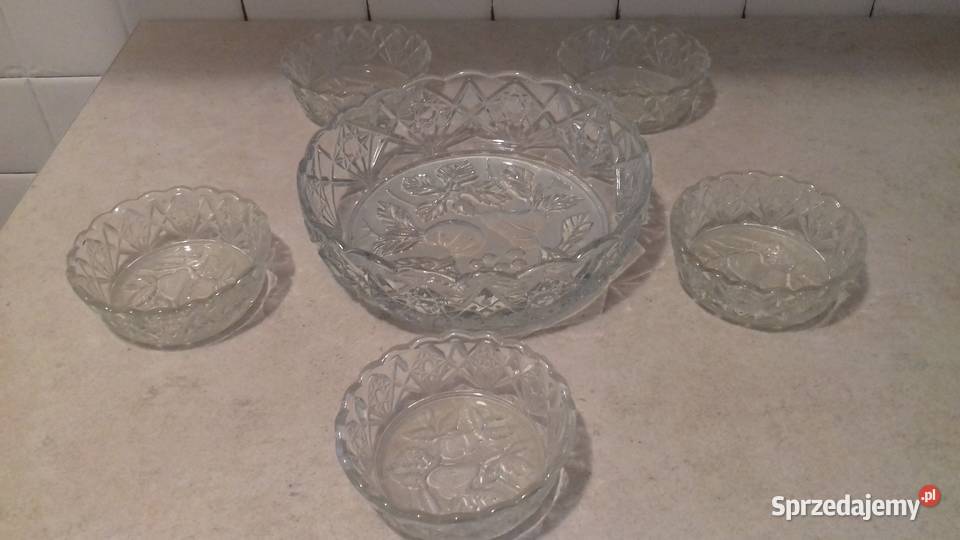 Owocarki szklane komplet Vintage do sprzedania Kraków