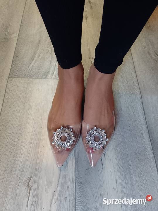 40 Transparentne zdobione baleriny wieczorowe z Balerinki małopolskie Kraków sprzedam