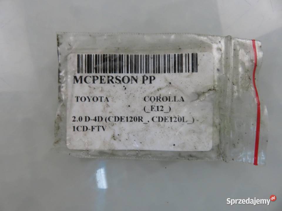 MCPERSON PRAWY PRZEDNI TOYOTA COROLLA E12 20 D4D
