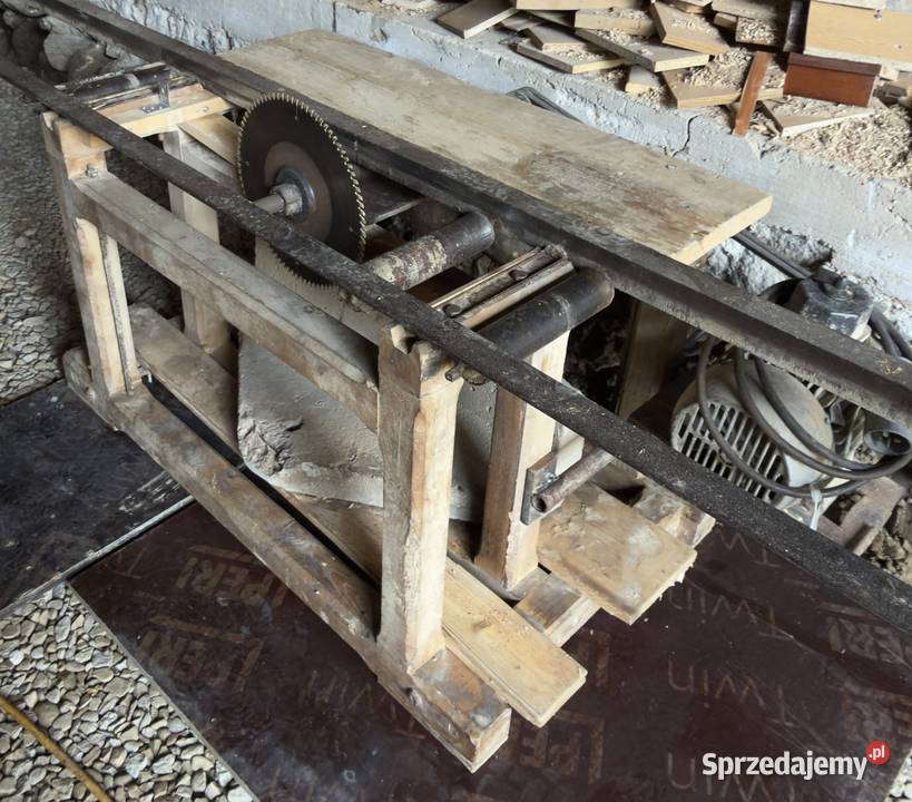 Piła Cyrkula Obrzynarka do desek 55kw Wózek 8m Bukowina Tatrzańska