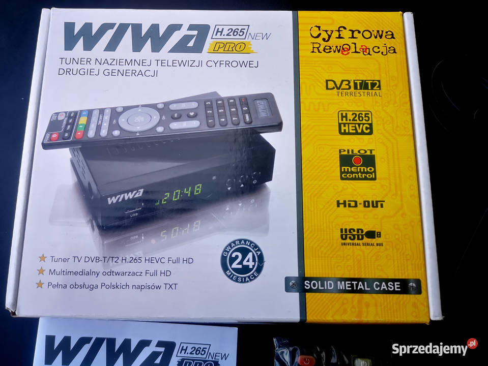 Tuner DVB-T2 WIWA USB HDMI PVR H265 DEKODER TV