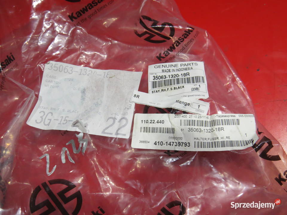 kawasaki z125 z 125 2022 set stopka nóżka Warszawa