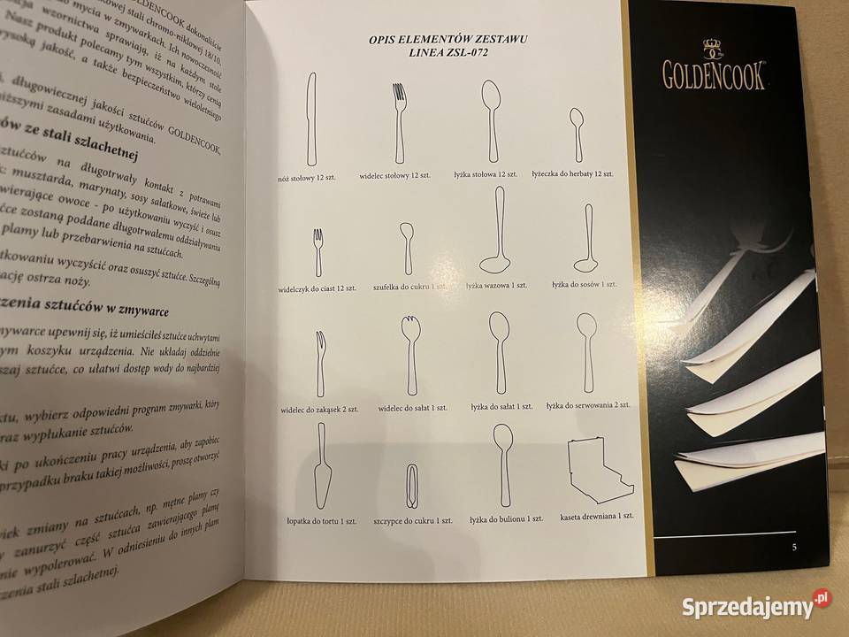 komplet sztućców 12 osób Warszawa sprzedam