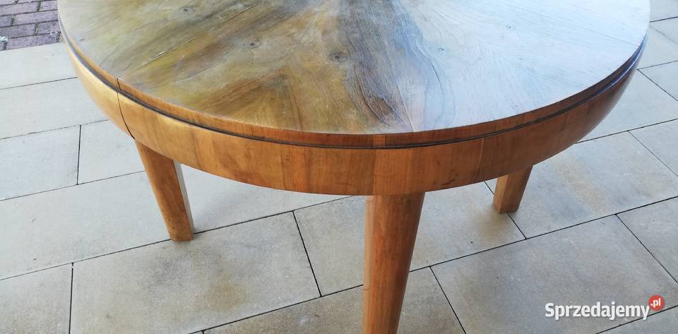 Stół okrągły bombka beczka stary rozkładany PRL Sulbiny sprzedam