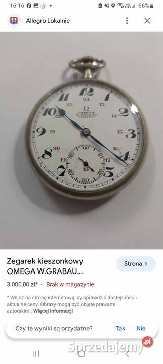 Zegarek omega WGrabau warszawa Zabrze
