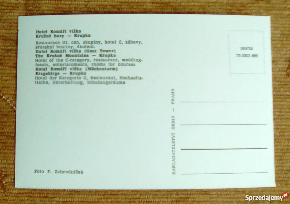 KRUPKA WIDOK NA GÓRSKI HOTEL KOMARI VIZKA Piszczac