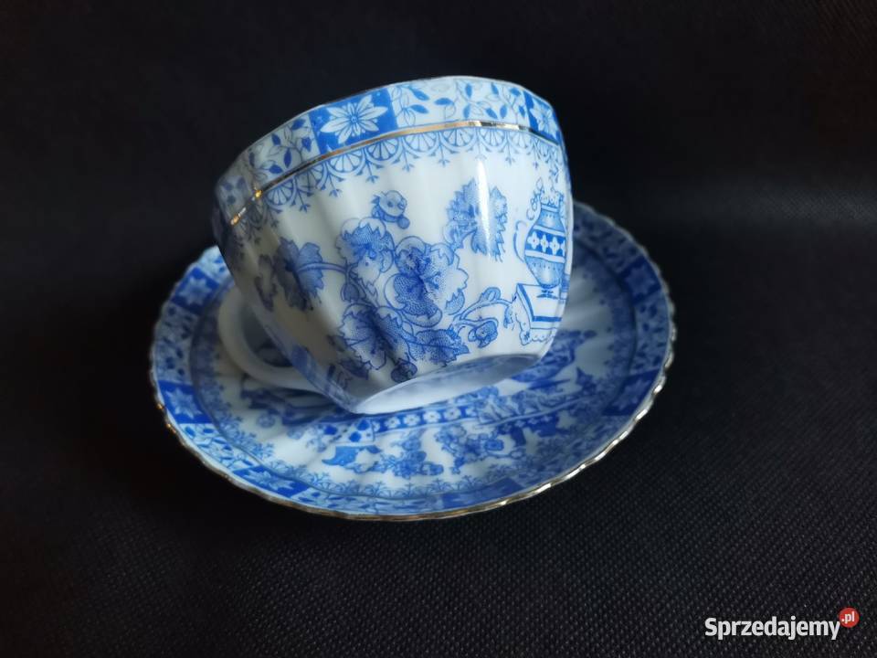 Stara przedwojenna filiżanka Echt China Blau śląskie Katowice