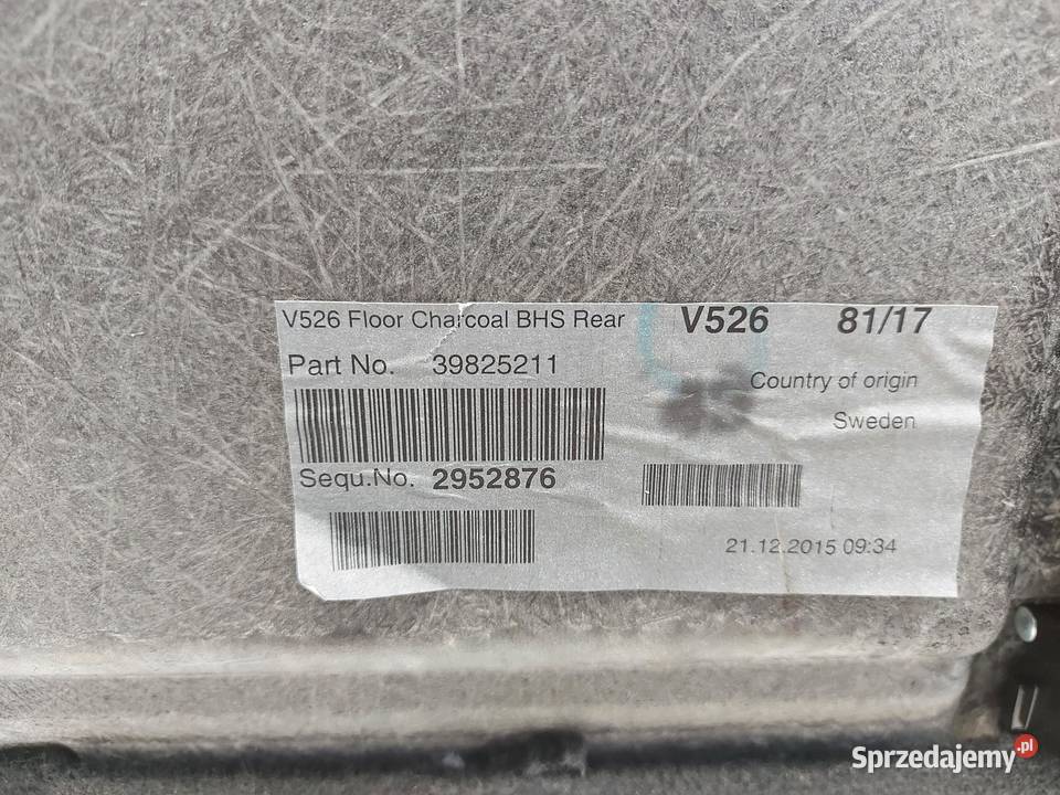 VOLVO XC90 II D5 Podłoga wykładzina bagażnika