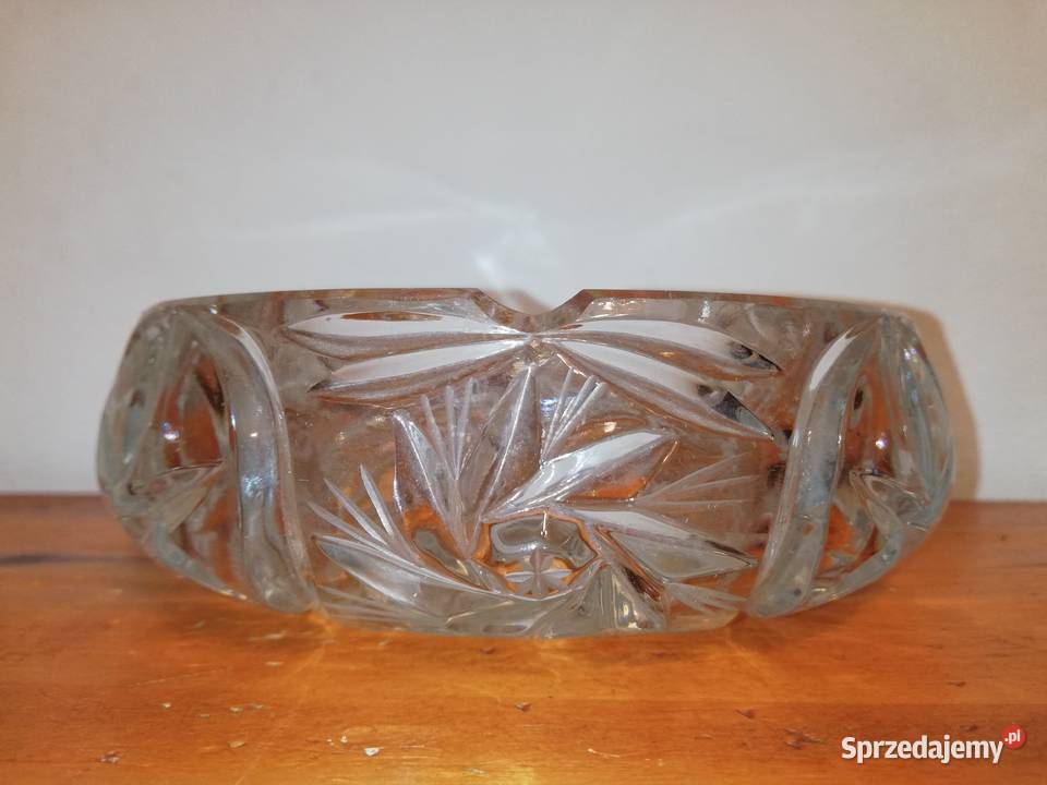 Stara kryształowa popielnica lata 70te XX w mazowieckie Warszawa