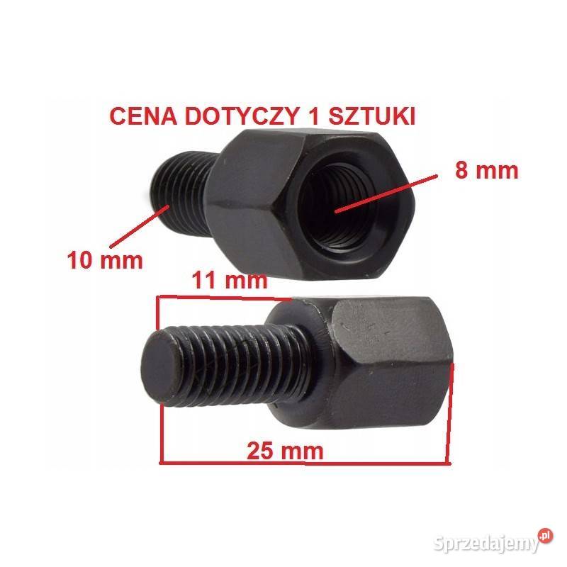 Adapter śruba redukcja gwintu lusterka motocykla śląskie