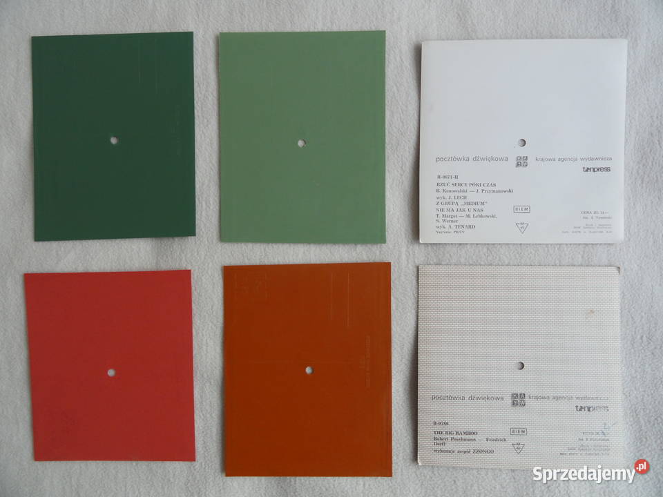 Pocztówka dźwiękowa PRL Płyty i kasety Kołobrzeg