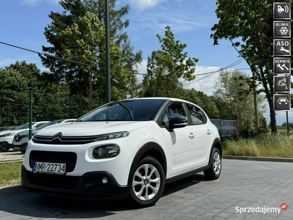 Citroen C3 12 83 LED Asystent Pasa Ruchu elektryczne lusterka Mrągowo