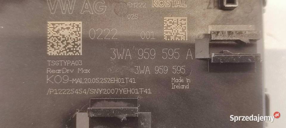 SKODA SUPERB 4 MODUŁ DRZWI 3WA959595A